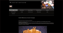 Desktop Screenshot of mineralienland.net